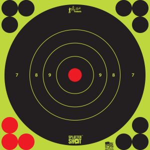 6"" Splatter Shot® Bullseye Green - 12 Qty. Pack