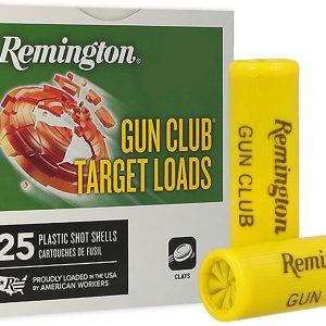 REMINGTON GUN CLUB TARGET LOAD 20GA 2-3/4IN 2-1/2DRAM 7/8OZ 7.5 AMMO 25RD