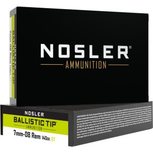 Nosler Ballistic Tip Rifle Ammunition 7mm-08 Rem. 140 gr. BT SP 20 rd.