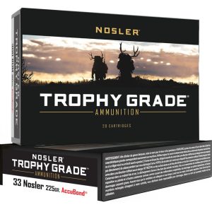 Nosler Trophy Grade Rifle Ammunition Nosler 33 225 gr. AB SP 20 rd.