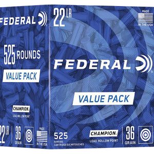 FEDERAL 22 LR 36 GRN LEAD HP 525rd