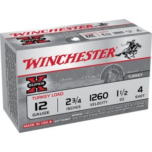 Winchester Super-X Magnum Turkey Load 12 ga. 2.75 in. 1 1/2 oz. 4 Shot 10 rd.