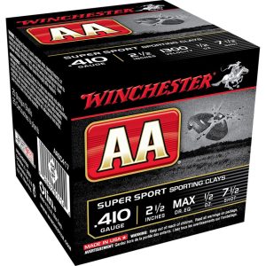 Winchester AA Sporting Clays Load 410 ga. 2.5 in. 1/2 oz. 7.5 Shot 25 rd.