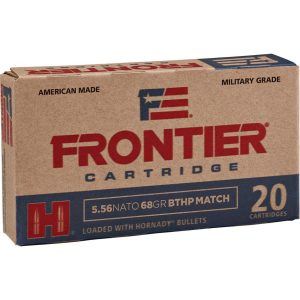 Hornady Frontier Rifle Ammo 5.56 NATO 68 gr. BTHP Match 20 rd.