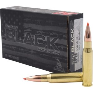 Hornady Black Rifle Ammo 308 Win. 155 gr. A-Max Black 20 rd.