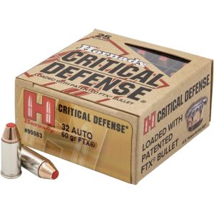 Hornady Critical Defense Handgun Ammo 32 ACP 60 gr. FTX 25 rd.
