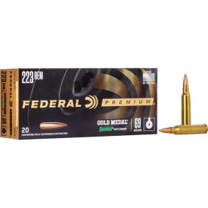 Federal Gold Medal Rifle Ammo 223 Rem. 69 gr. Sierra Matchking BTHP 20 rd.