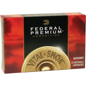 Federal Premium Vital Shok Shotgun Ammo 12 ga. 3 in. 15 Pellets 00 Buck 5 rd.