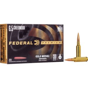 Federal Gold Medal Rifle Ammo 6.5 Creedmoor 130 gr. Berger Hybrid VLD 20 rd.