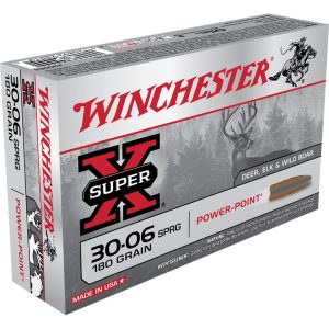 Winchester Super-X Rifle Ammo 30-06 Springfield 180 gr. Power-Point 20 rd.