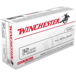 Winchester USA Pistol Ammo 32 ACP 71 gr. FMJ 50 rd.