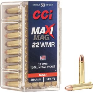 CCI Target & Plinking Maxi-Mag Rimefire Ammo 22 Mag 40 gr. Total Metal Jacket 50 rd.