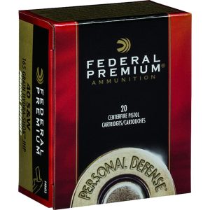 Federal Premium Personal Defense Pistol Ammo 40 S&W 165 gr. Hydra-Shok JHP 20 rd.