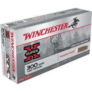 Winchester Super-X Rifle Ammo 300 WSM 180 gr. Power-Point 20 rd.