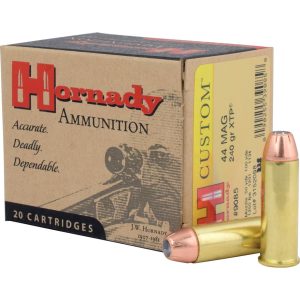 Hornady Custom Pistol Ammo 44 Rem Mag 240 gr. XTP Jacket Hollow Point 20 rd.