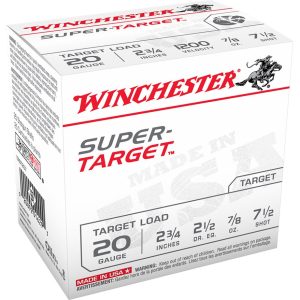 Winchester Super Target Load 20 ga. 2.75 in. 7/8 oz. 7.5 Shot 25 rd.