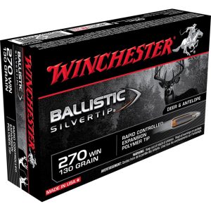 Winchester Ballistic Silvertip Rifle Ammo 270 Win. 130 gr. Ballistic Silvertip 20 rd.