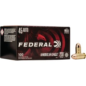 Federal American Eagle Pistol Ammo 45 ACP 230 gr. FMJ 100 rd.