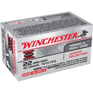 Winchester Super-X Rimfire Ammo 22 Mag 40 gr. Jacketed Hollow Point 50 rd.