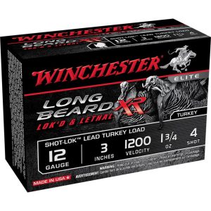 Winchester Long Beard XR Shot-Lok Load 12 ga. 3 in. 1 3/4 oz. 4 Shot 10 rd.