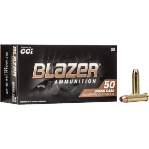 CCI Blazer Brass Pistol Ammo 357 Mag 158 gr. Jacketed Hollow Point 50 rd.