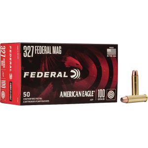 Federal American Eagle Pistol Ammo 327 Fed Mag 100 gr. Soft Point 50 rd.