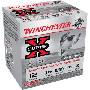 Winchester Super-X Xpert Hi-Velocity Steel 12 ga. 3.5 in. 1 3/8 oz. 2 Shot 25 rd.