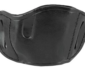 Bulldog Black Molded Leather Belt Slide Holster Large