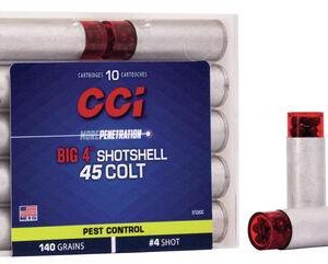 CCI Big 4 Shotshell Pistol Ammo 45 Colt #4 Shot 10 rd.