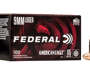 FED AM EAGLE 9MM 115GR FMJ 100/500