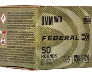 FED MIL-GRADE 9MM 124GR FMJ 50/500