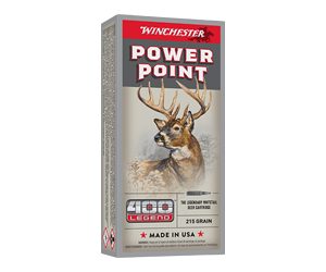 Winchester Power Point Rifle Ammo 400 Legend 215 gr. Power Point 20 rd.